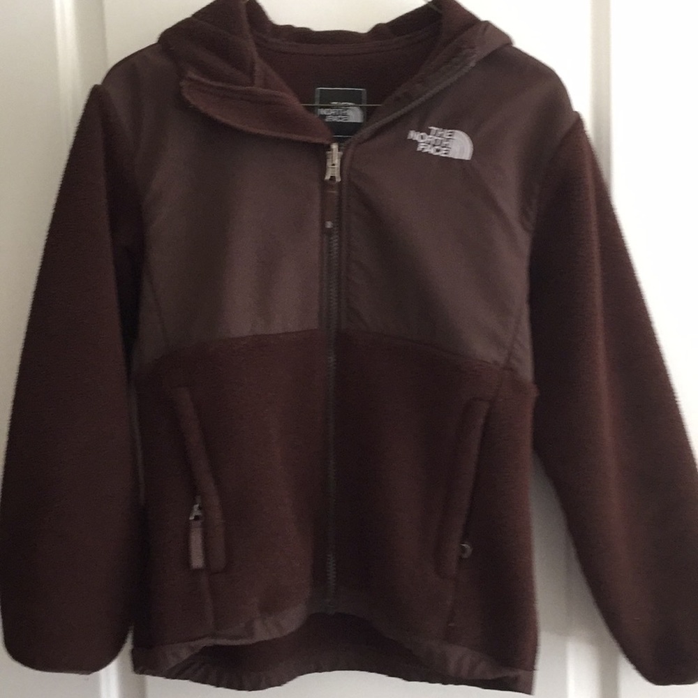 North face Denali brown coat Girls Medium